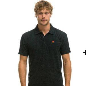 Brand-New Aviator Nation Men's Polo Charcoal Size S